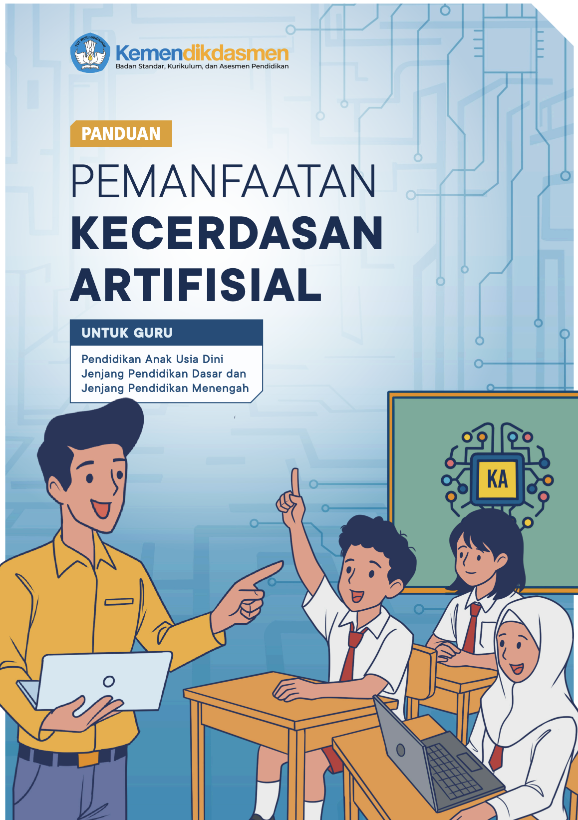 Cover Panduan Pemanfaatan Kecerdasan Artifisial untuk Guru.pdf